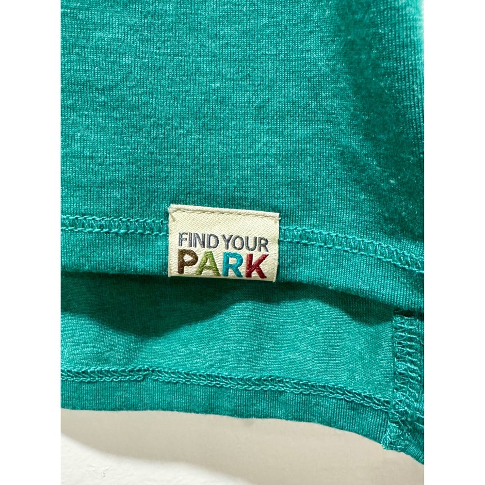 LL Bean National Parks Graphic Tee Teal Green Womens Medium Short Sleeve T-Shirt - Picture 4 of 5